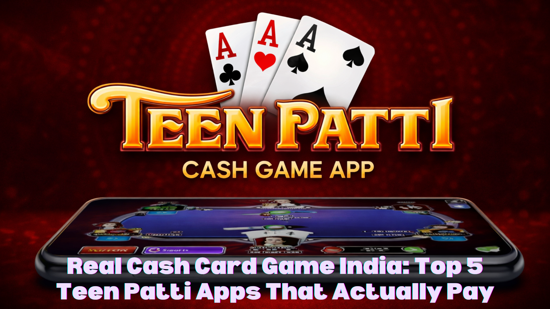 Real Cash Card Game India: Top 5 Teen Patti Apps That Actually Pay